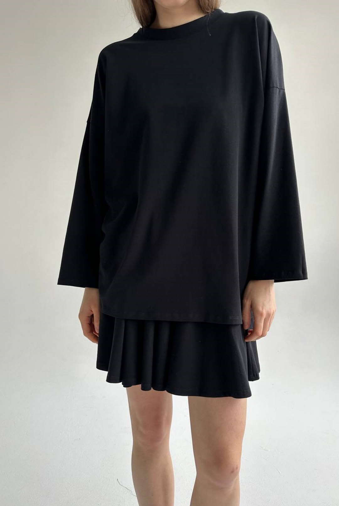 Мини-юбка черная от интернет-магазина PFG STUDIO