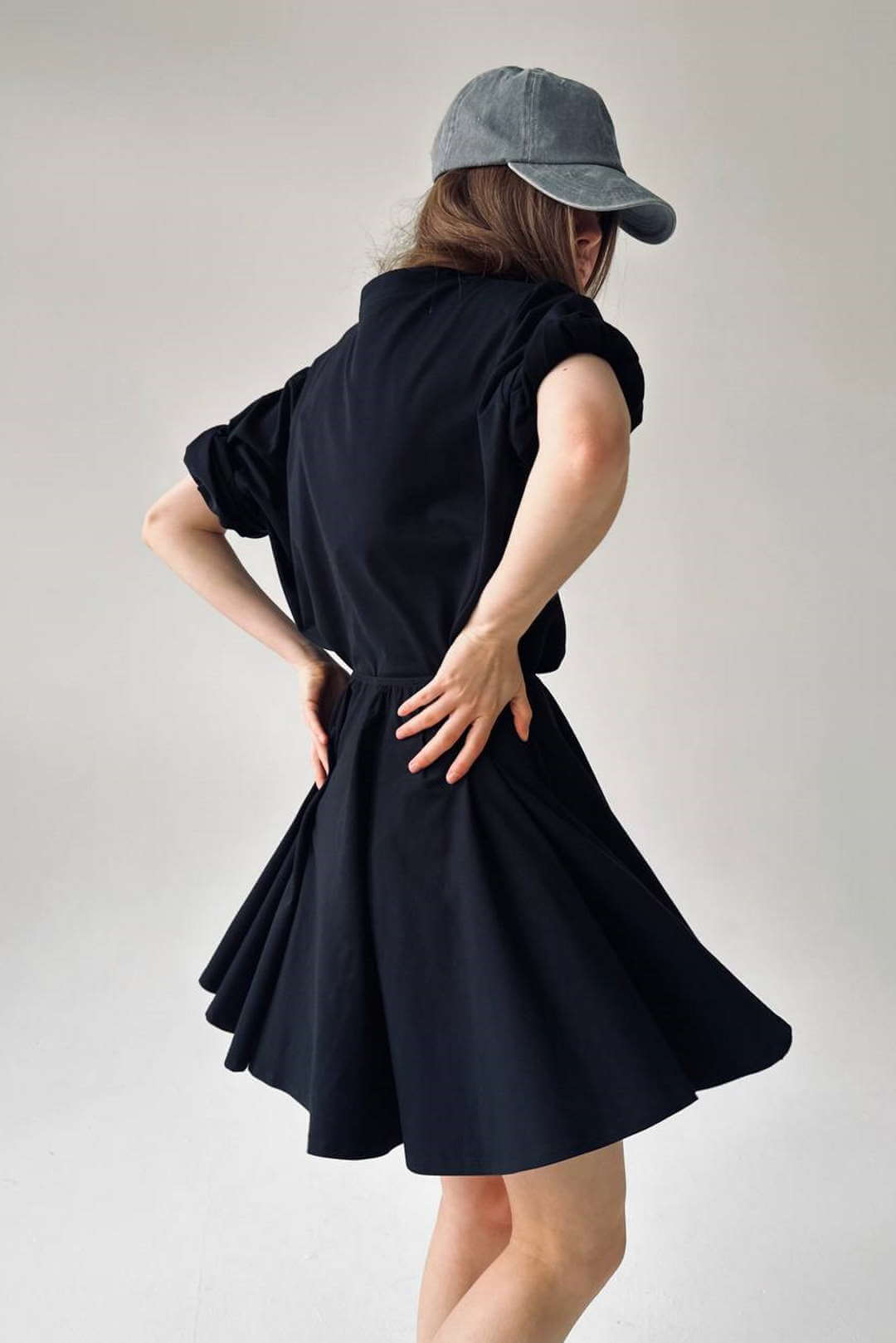 Мини-юбка черная от интернет-магазина PFG STUDIO