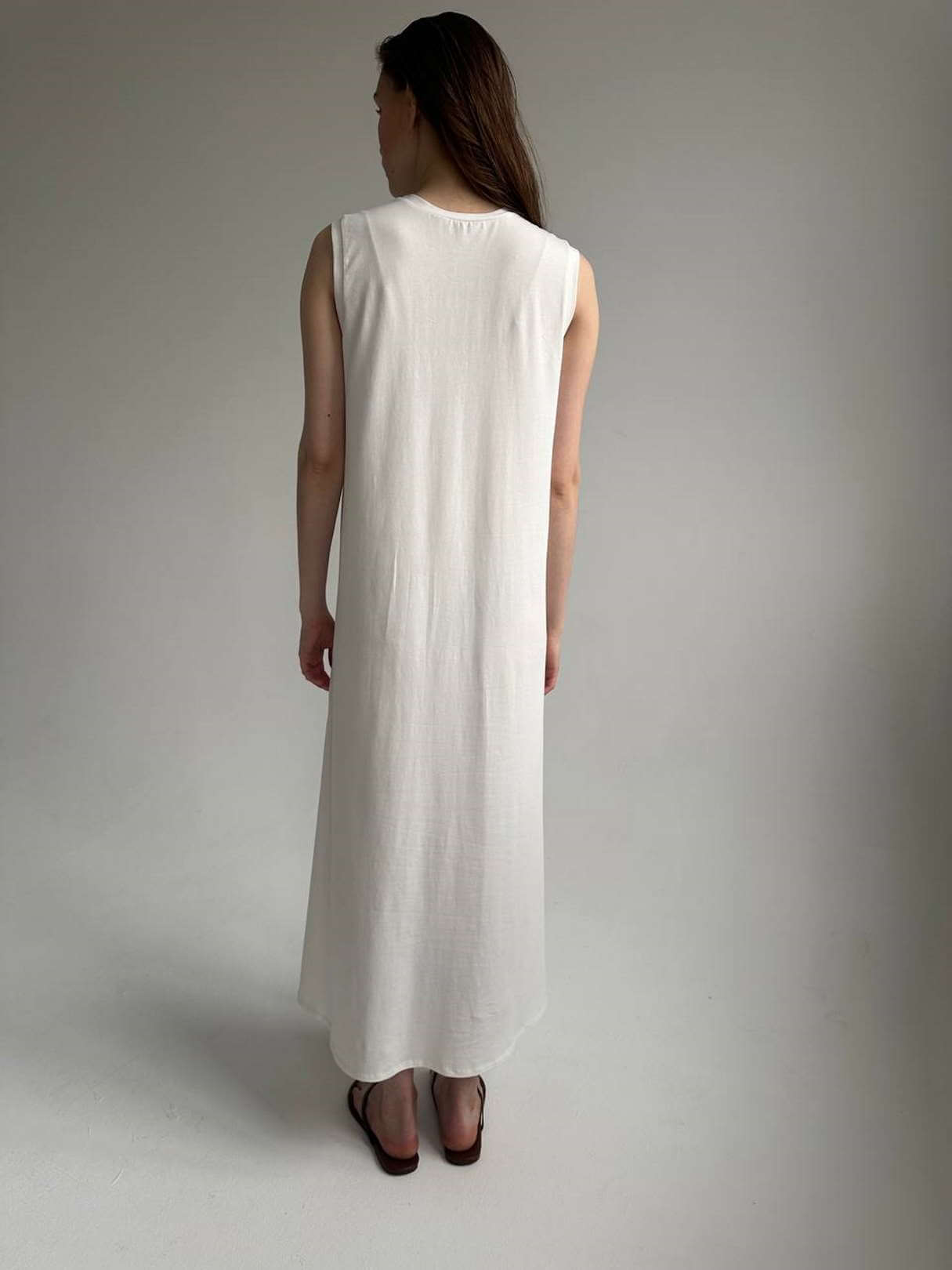 Платье-майка белая от интернет-магазина PFG STUDIO