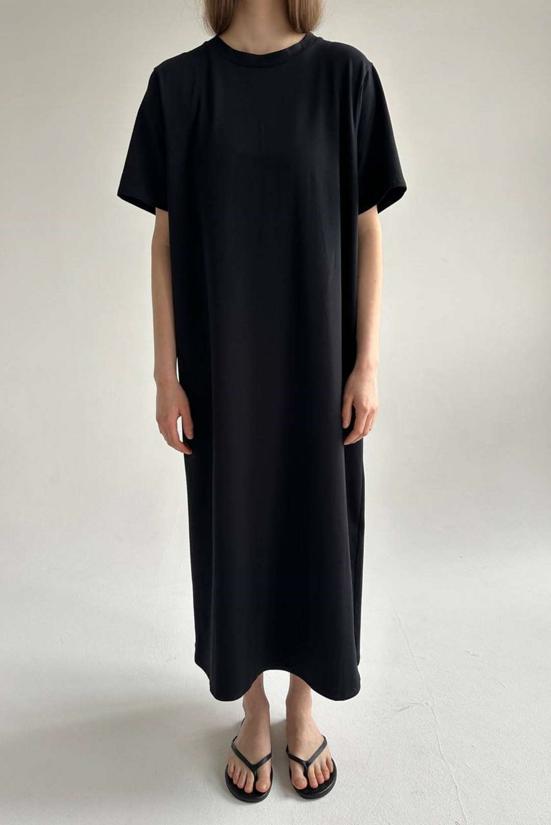 Платье-футболка черное от интернет-магазина PFG STUDIO